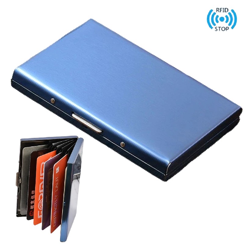 Card Case Minimalist - ที่ใส่บัตร RFID กระเป๋าใส่บัตรเครดิต อลูมิเนียม โลหะ ความจุเยอะ