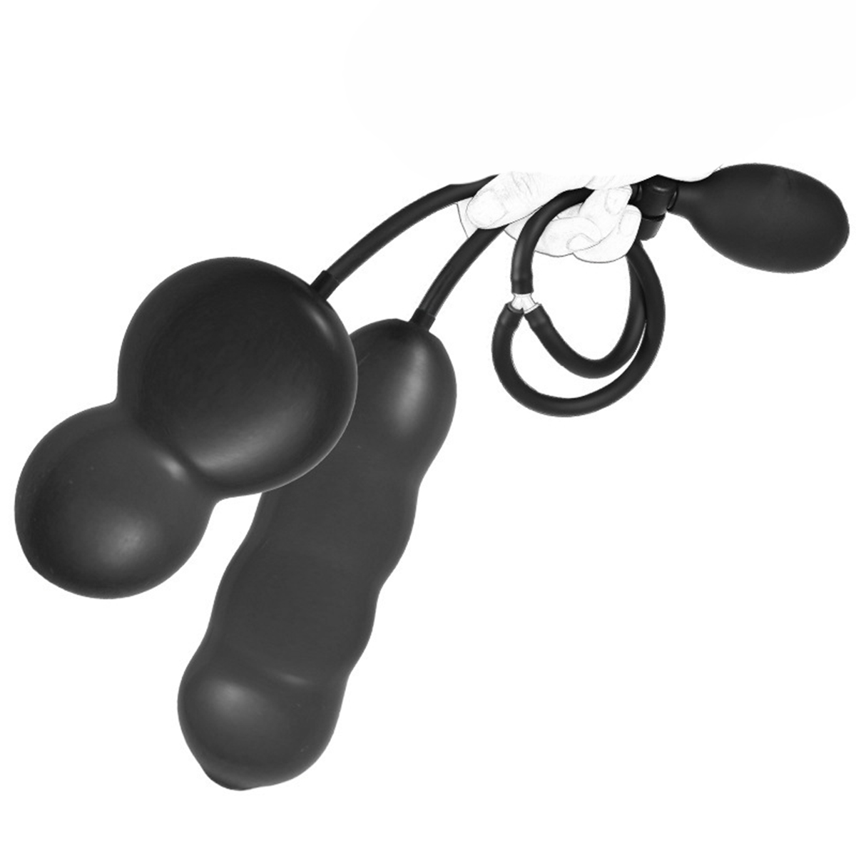 Men'S Vegan Accessories - ปลั๊กก้นเป่าลมสำหรับเกย์ ปลั๊กก้นแบบเป่าลมสำหรับคู่รัก 2 in 1 ที่ขยายช่องคลอดสำหรับผู้ชายและผู้หญิง