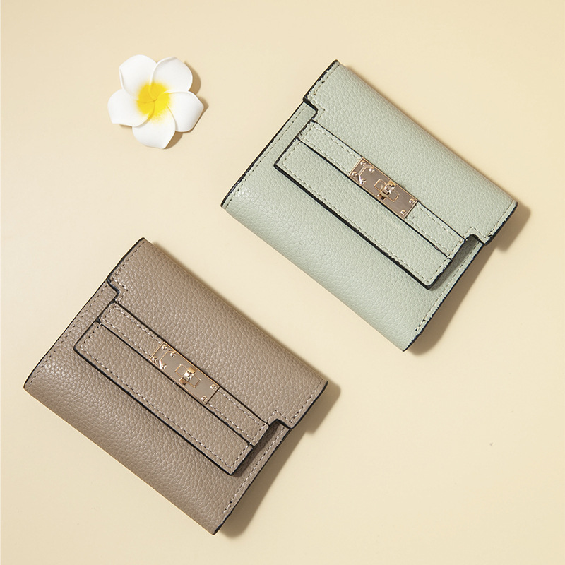 Card Case Minimalist - กระเป๋าสตางค์ใบสั้นสำหรับผู้หญิง ความจุเยอะ ช่องใส่บัตรหลายช่อง สีพื้นเรียบง่าย ที่ใส่บัตรแบบมินิมอล ใส่บัตรโดยสาร