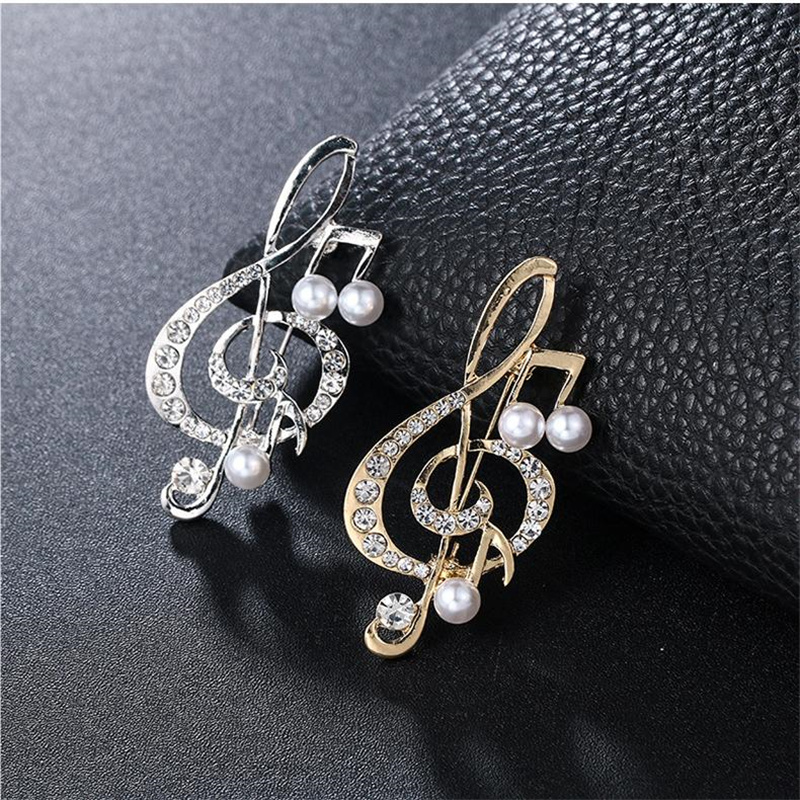 Men Accessories Ideas - 1 PC Elegant Musical Note เข็มกลัดสไตล์ชุดอุปกรณ์เสริมสําหรับกระเป๋าเป้สะพายหลังผู้ชาย