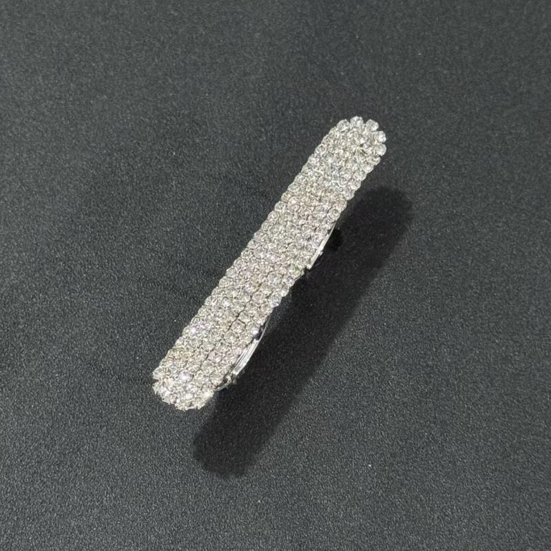 Men Accessories In Dubai - แฟชั่นเลดี้ยาวแหวนบาร์สองนิ้ว Handmade อุปกรณ์เสริม Bling เรขาคณิตดูไบ Rhinestone