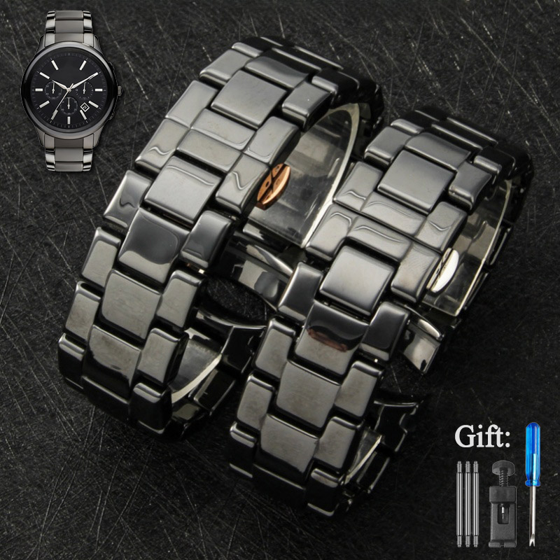 Men'S Accessories Armani - สายนาฬิกาเซรามิคสำหรับอาร์มานี่ AR1451 AR1452 AR1400 AR1410 AR1421