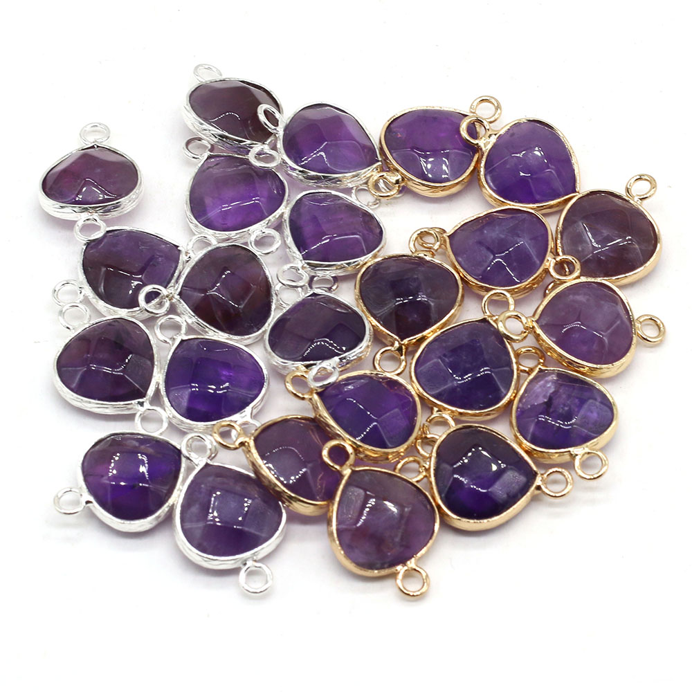 Men'S Accessories Jewelry Bracelet - 2pcs หินธรรมชาติตัวเชื่อมต่อไขมัน Water DROP จี้ Charms