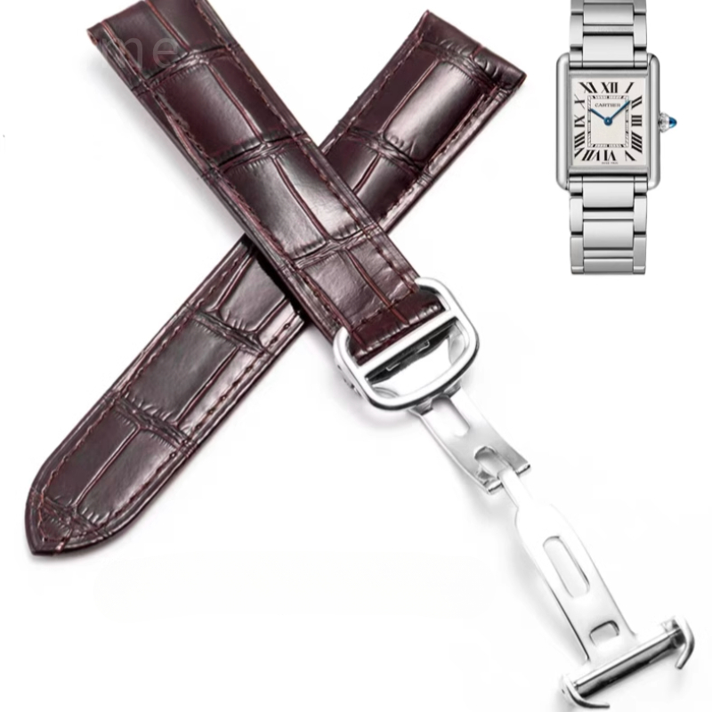 Men'S Accessories London - สําหรับ Cartier Tank Solo London เดี่ยวพับหัวเข็มขัดหนังแท้