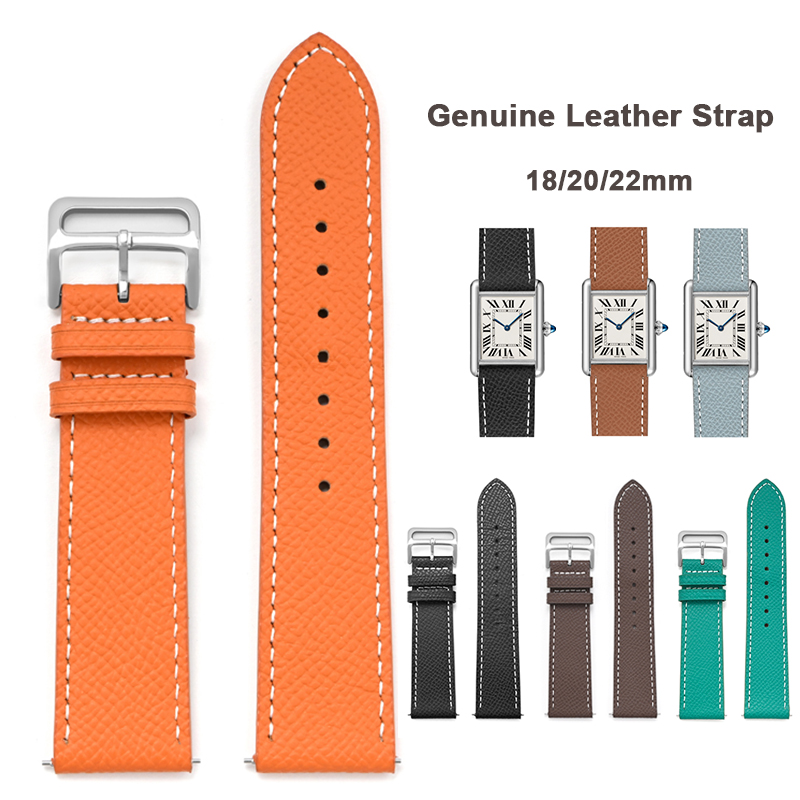 Men'S Accessories London - Universal สายหนังแท้สําหรับ Cartier Tank London Solo