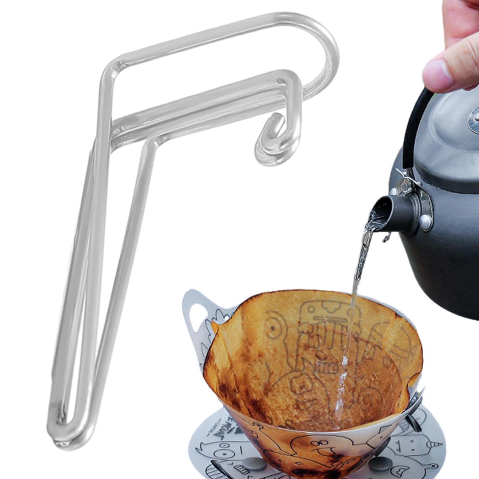 Men Accessories Guide - หัวจ่ายกาแฟดริป สำหรับชงกาแฟด้วยมือ หัวจ่ายแบบมีสาย หัวจ่ายสแตนเลส อุปกรณ์เสริมสำหรับชงกาแฟดริปสำหรับการตั้งแคมป์และการเดินป่า