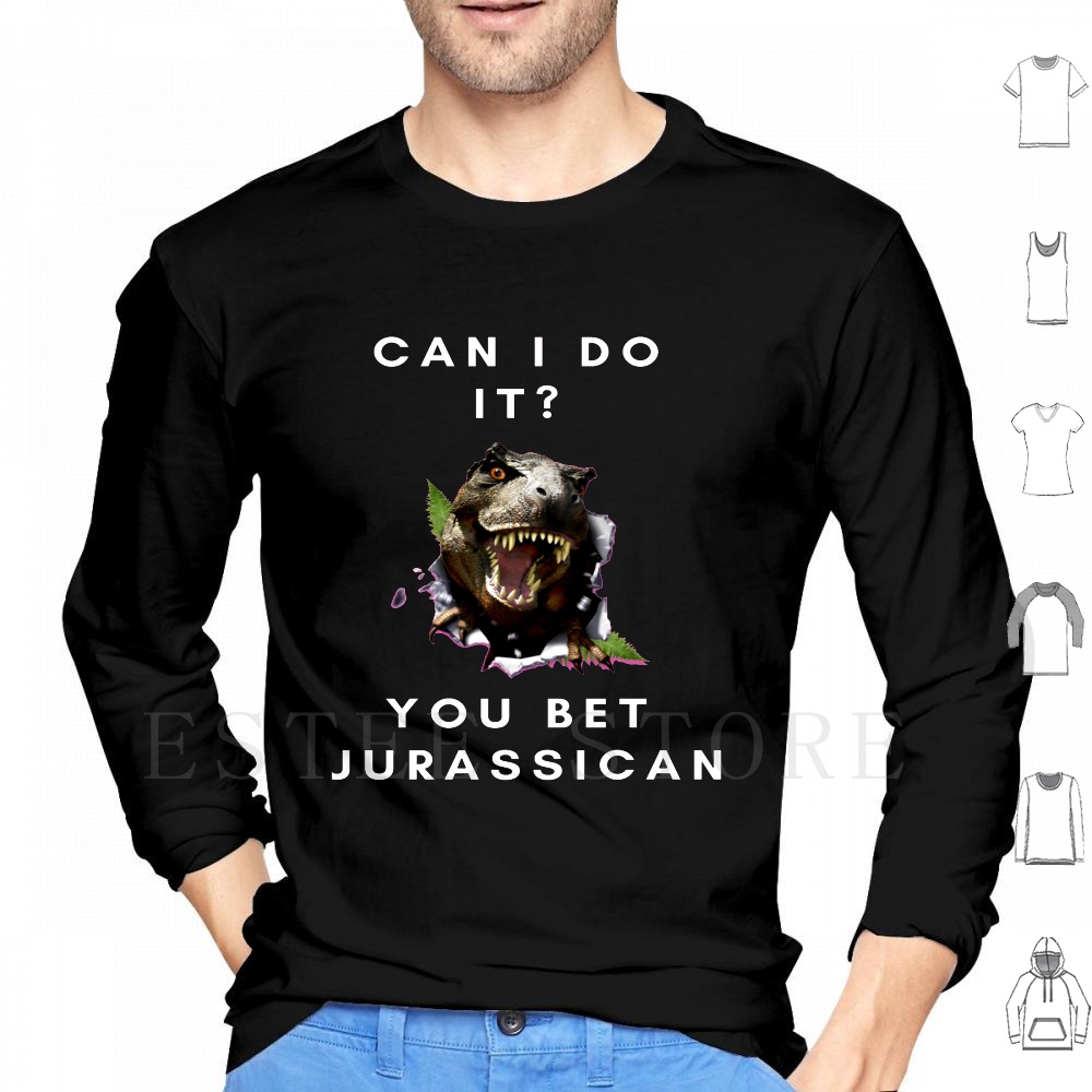 Men Accessories Ideas - เสื้อฮู้ดแขนยาวลายไดโนเสาร์ตลกๆ ทีเร็กซ์ ยูเบ็ท แอนด์ แอคเซสซอรี่ส์ ไอเดียสนุกๆ