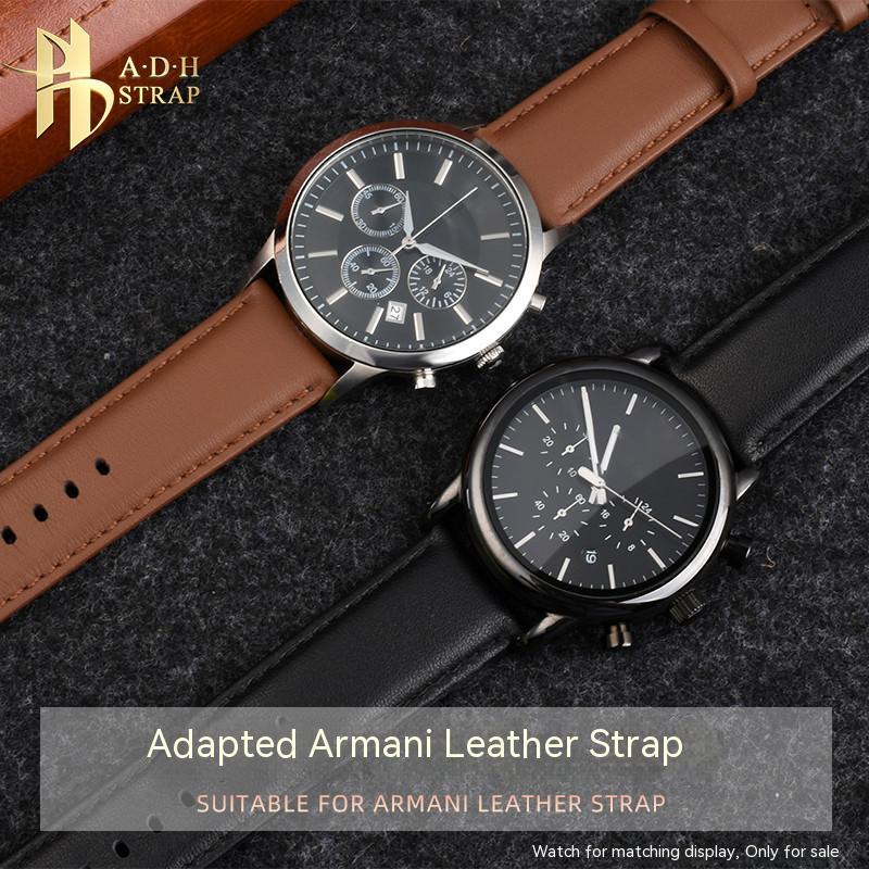 Men'S Accessories Armani - สายหนังวัวนุ่มสำหรับ Armani AR60007/60008 2433 2434 1507