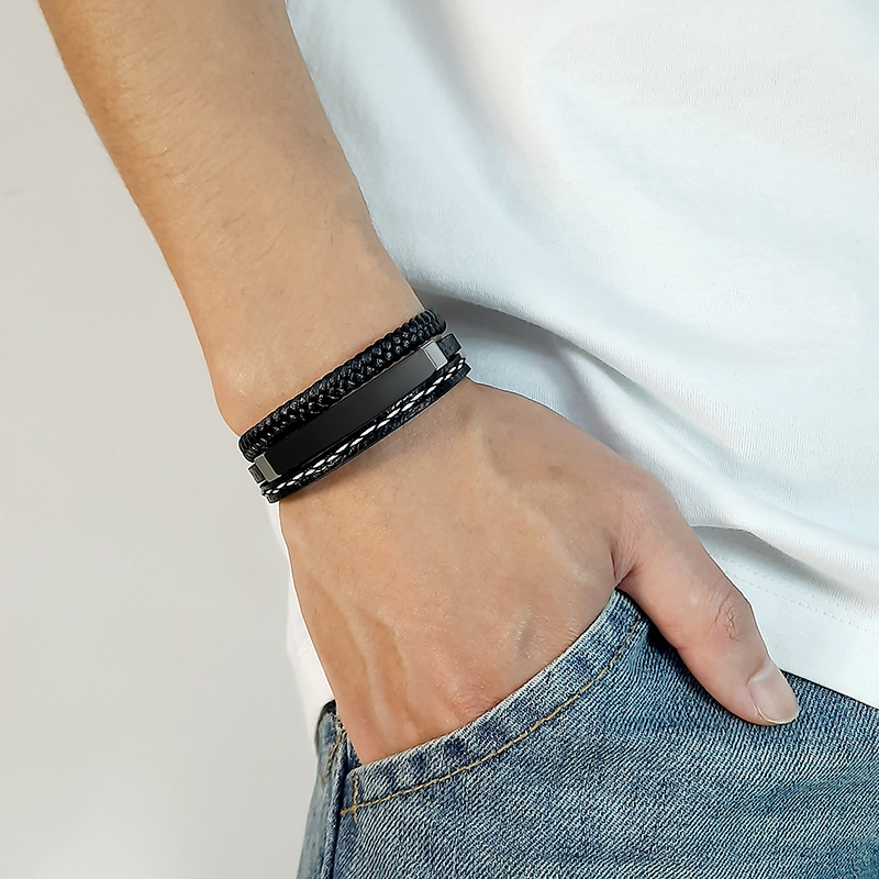 Vnox โลโก้ที่กําหนดเองชื่ออ้าง - Men'S Accessories Jewelry Bracelet บทวิจารณ์และราคา