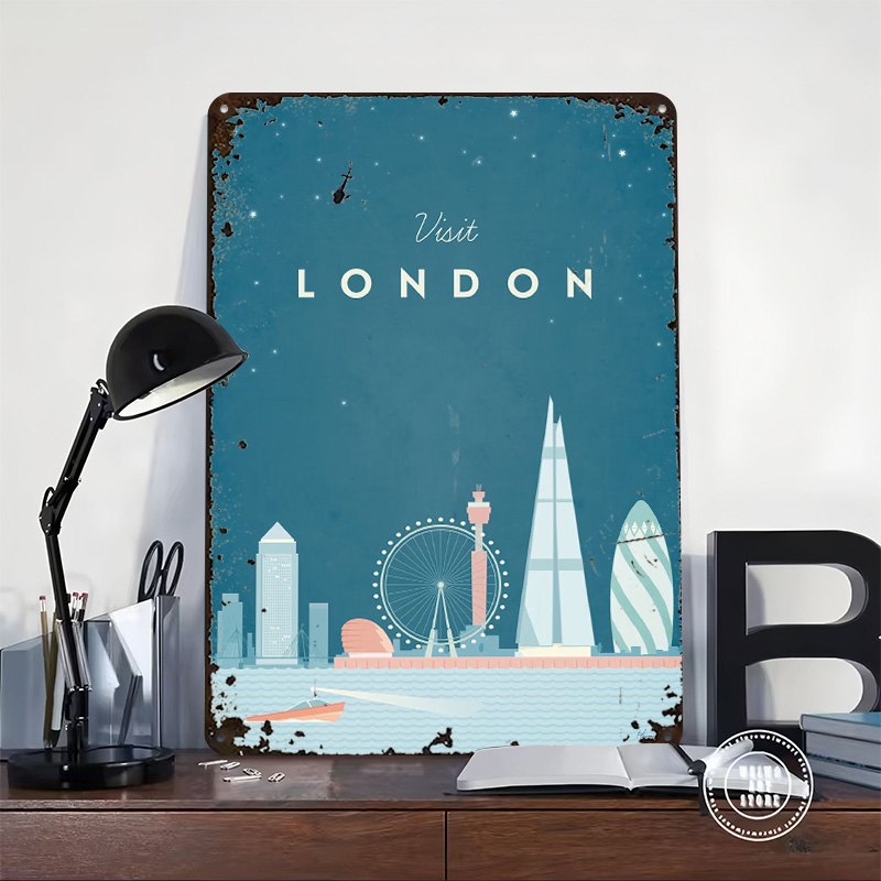 ป้ายโลหะลอนดอน ตกแต่งผนังแบบกำ - Men'S Accessories London บทวิจารณ์และราคา