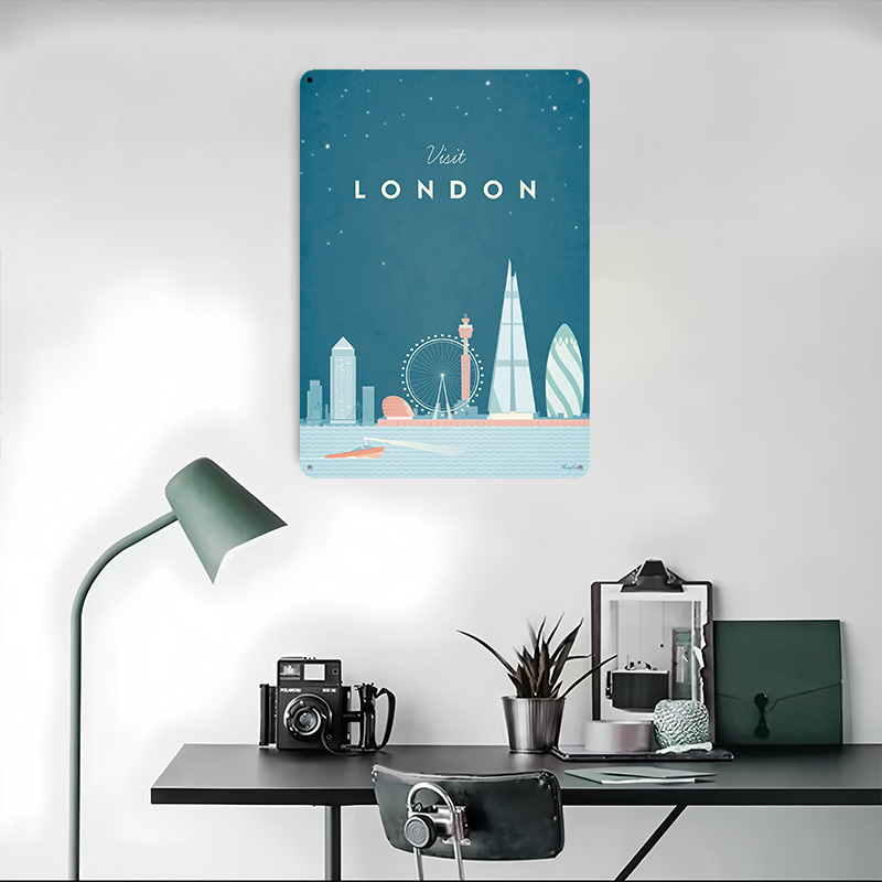 ป้ายโลหะลอนดอน ตกแต่งผนังแบบกำ - Men'S Accessories London บทวิจารณ์และราคา