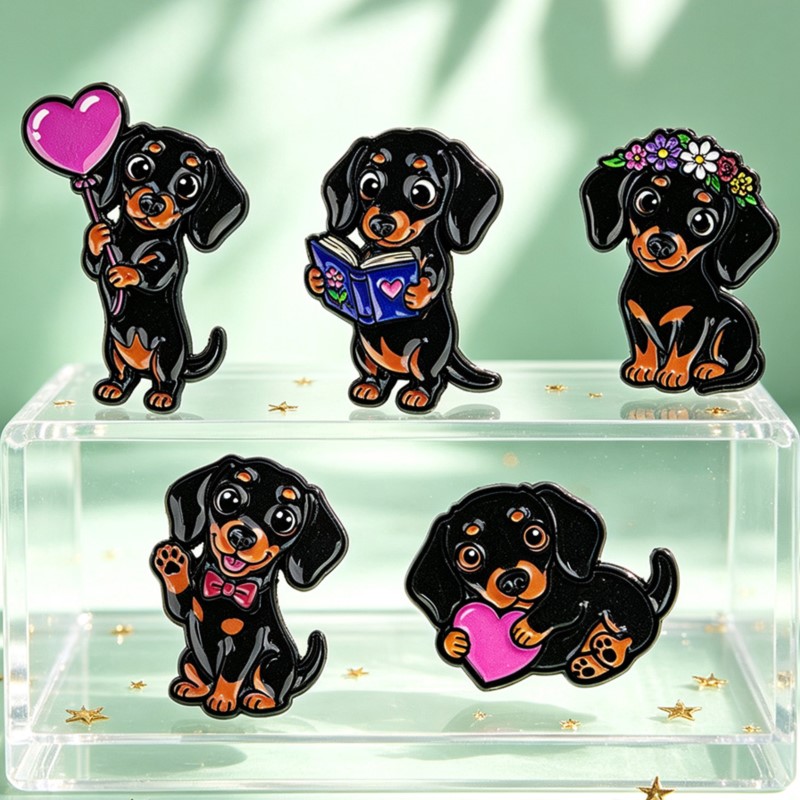 ชุดเข็มกลัดเคลือบลายดัชชุนด์น่ - Lapel Pin Enamel บทวิจารณ์และราคา