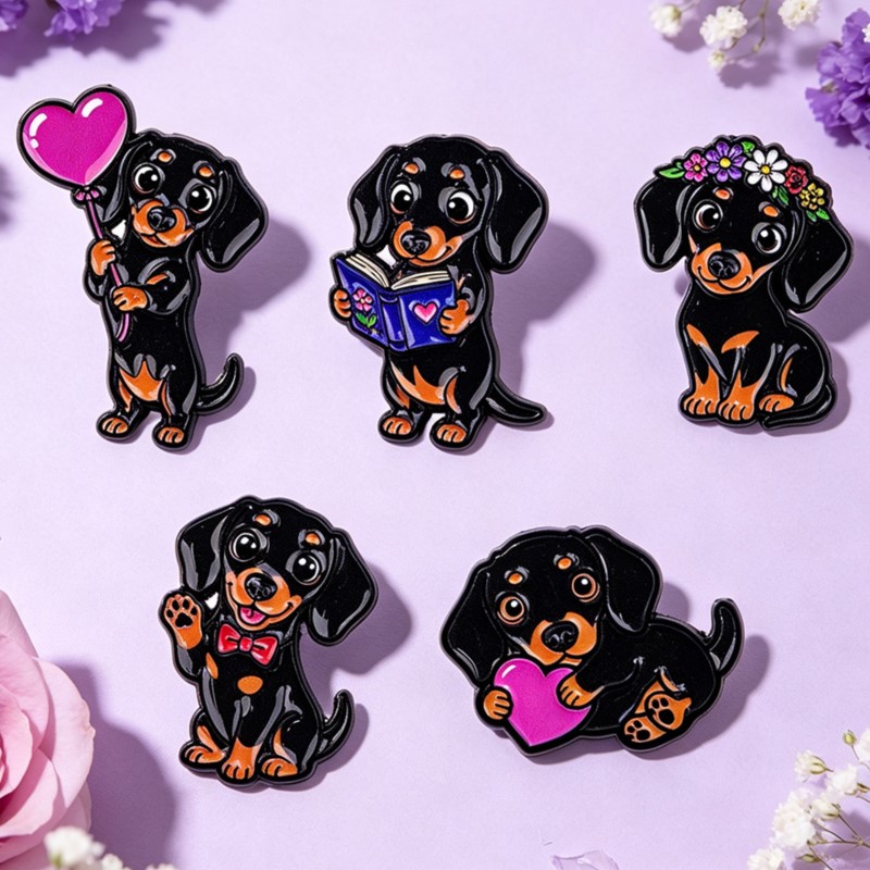 ชุดเข็มกลัดเคลือบลายดัชชุนด์น่ - Lapel Pin Enamel บทวิจารณ์และราคา