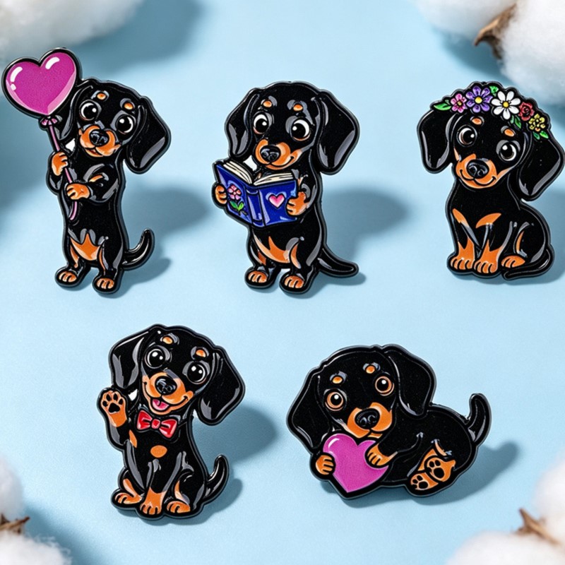 ชุดเข็มกลัดเคลือบลายดัชชุนด์น่ - Lapel Pin Enamel บทวิจารณ์และราคา