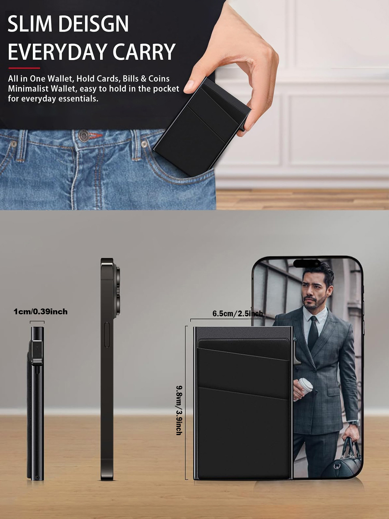 ที่ใส่บัตรป้องกันการโจรกรรม กร - Card Case Minimalist บทวิจารณ์และราคา