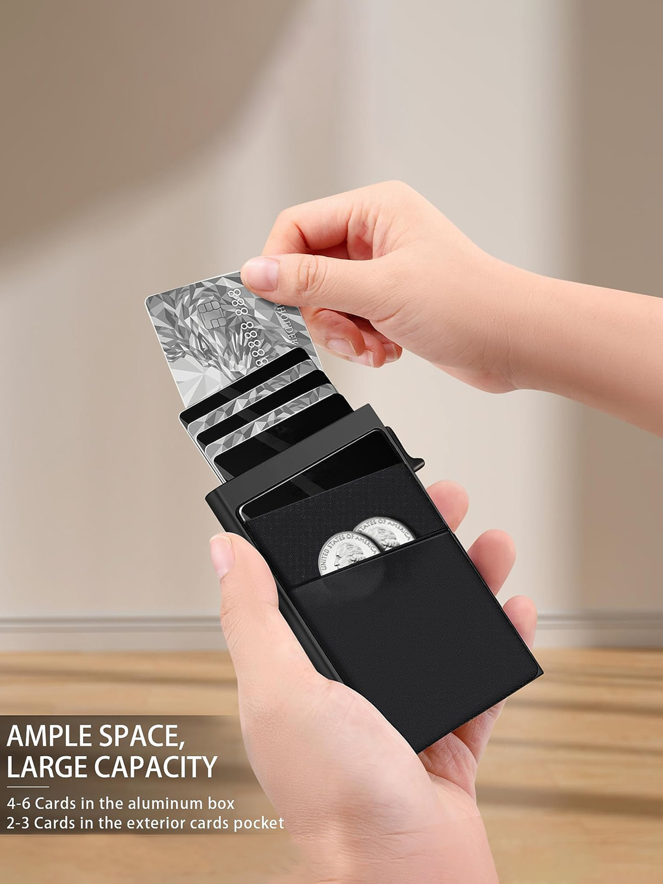 ที่ใส่บัตรป้องกันการโจรกรรม กร - Card Case Minimalist บทวิจารณ์และราคา