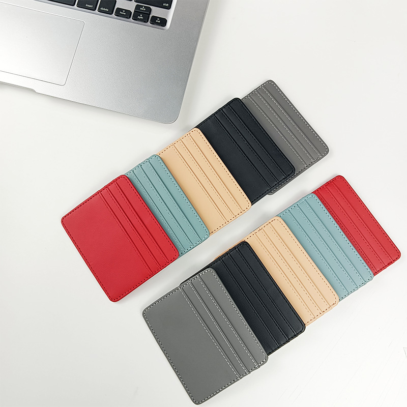 1Pc Pu หนัง ID ผู้ถือบัตร Cand - Card Case Minimalist บทวิจารณ์และราคา
