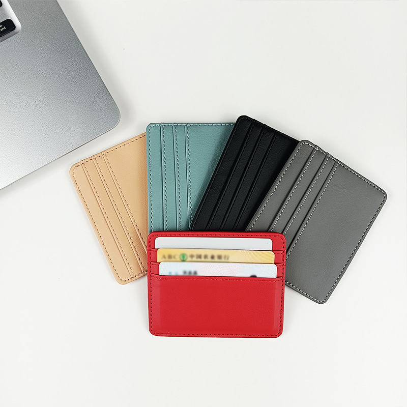 1Pc Pu หนัง ID ผู้ถือบัตร Cand - Card Case Minimalist บทวิจารณ์และราคา