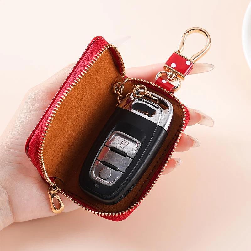 กระเป๋าใส่กุญแจหนังเคลือบเงาลา - Men Accessories Store บทวิจารณ์และราคา