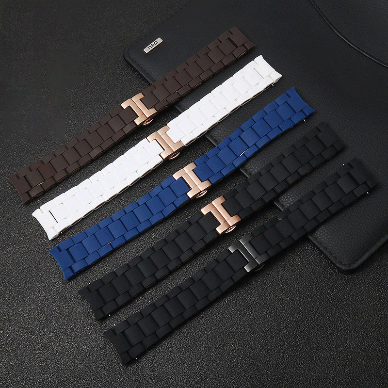 สายนาฬิกาเหล็กหุ้มยาง สำหรับ A - Men'S Accessories Armani บทวิจารณ์และราคา