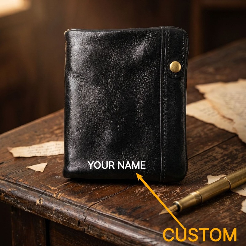 กระเป๋าสตางค์หนังแท้แบบสั้น ดี - Card Case Minimalist บทวิจารณ์และราคา