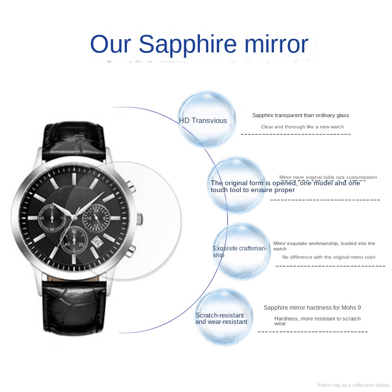 นาฬิกาคริสตัลแซฟไฟร์แบบแบนสำหร - Men'S Accessories Armani บทวิจารณ์และราคา
