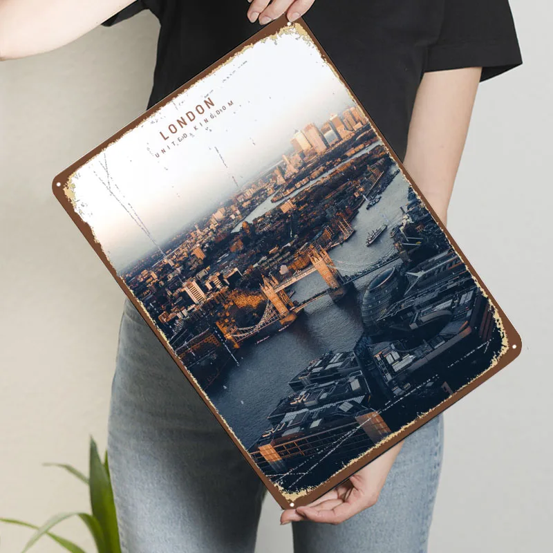 ป้ายโลหะลอนดอน เมืองท่องเที่ยว - Men'S Accessories London บทวิจารณ์และราคา
