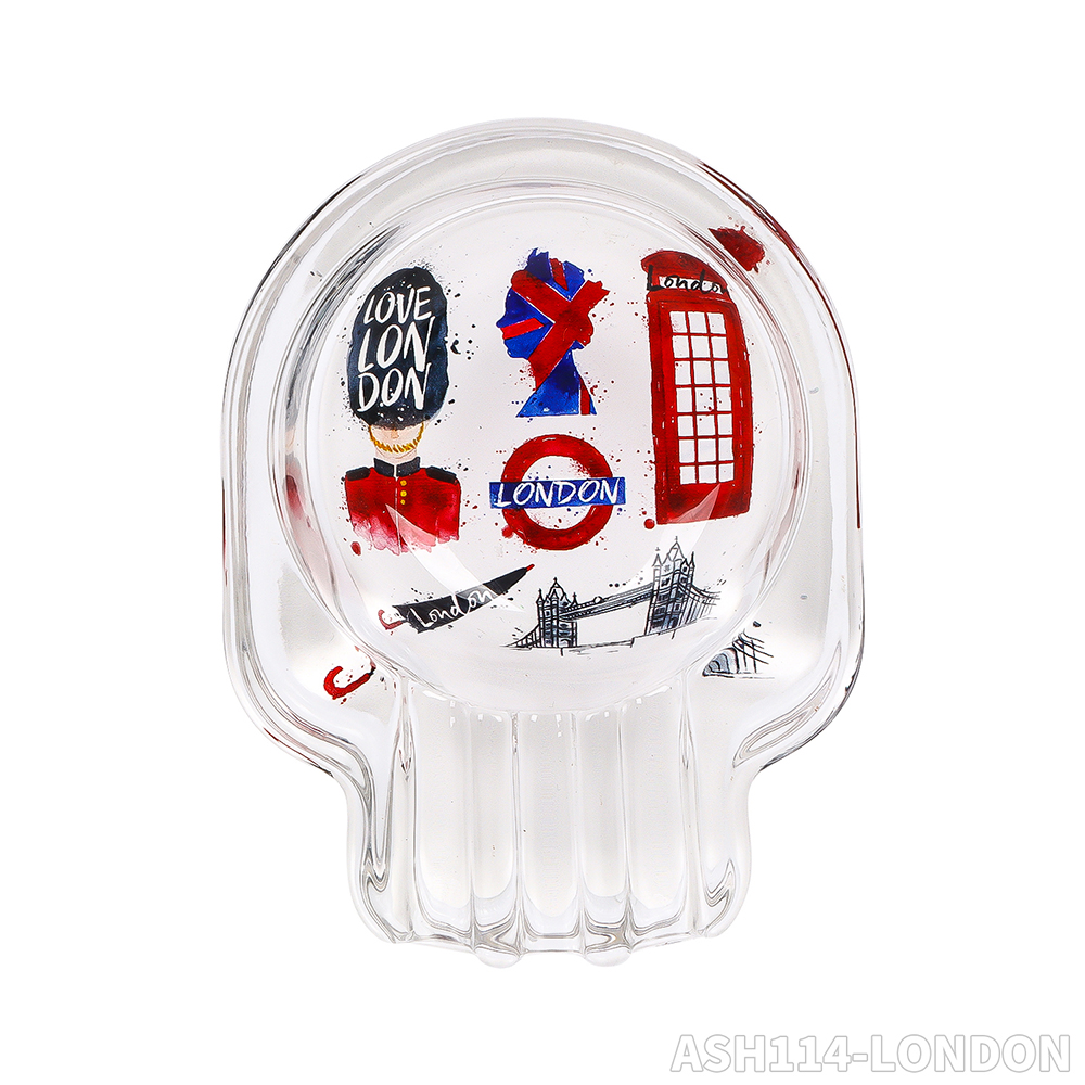 ที่เขี่ยบุหรี่แก้วรูปหัวกะโหลก - Men'S Accessories London บทวิจารณ์และราคา