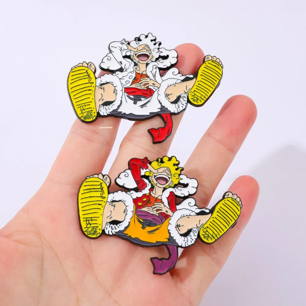 เข็มกลัดอนิเมะลูฟี่ 2 ชิ้น งาน - Lapel Pin Enamel บทวิจารณ์และราคา