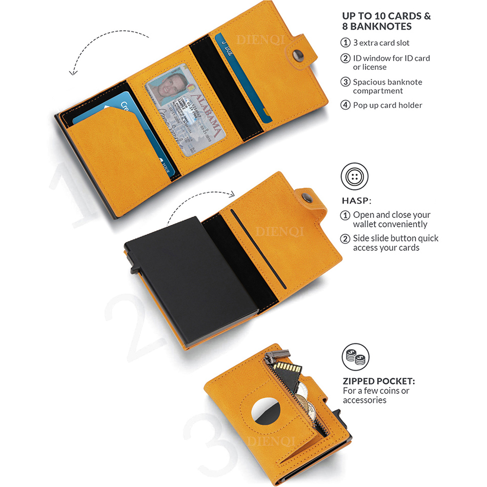 Airtag กระเป๋าสตางค์ Rfid บัตร - Card Case Minimalist บทวิจารณ์และราคา